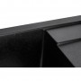 Granado Alicante Black shine - чорна кухонна мийка з великою чашею та автоматичним сифоном