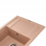 Granado Almeria Avena - гранитная врезная мойка 78 см с выбором места установки смесителя
