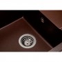 Granado Almeria Marron - гранітна коричнева мийка 78 см з великою чашею та сушаркою
