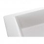 Granado Almeria White - біла кухонна мийка 78 см врізна в стільницю; з місткою чашею