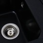 Чорна мийка кухонна компактна Platinum 4050 Korrado у кольорі типу "металік"