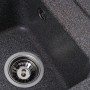Темна мийка для кухні Platinum 4050 Korrado Мікс із кварциту з глибокою чашею