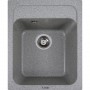 Мийка кухонна Platinum Korrado 4050 в кольорі Сірий компактна без крила