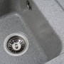 Мийка кухонна Platinum Korrado 4050 в кольорі Сірий компактна без крила