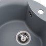Мийка врізна для кухні Platinum 480 Turas Сірий металік із сріблястими включеннями