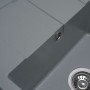Компактная кухонная мойка с сушилкой Platinum Aria 5851 Серый металлик матовый 