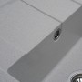 Врезная прямоугольная раковина для кухни Platinum Aria 5851 Топаз матовый 