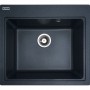 Мойка прямоугольная кухонная Platinum Vesta 5852 Антрацит с глубокой чашей