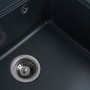 Мойка прямоугольная кухонная Platinum Vesta 5852 Антрацит с глубокой чашей