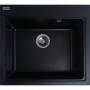 Мойка кухонная черного цвета с серебристыми вкраплениями Platinum 5852 Vesta Черный Металлик