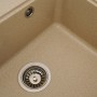 Кухонна гранітна мийка Platinum 5852 Vesta Сафарі без крила для посуду