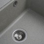 Мийка врізного типу для кухні Platinum 5852 Vesta Сіра без сушарки для посуду