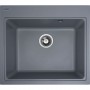 Кухонна мийка врізна в стільницю Platinum 5852 Vesta Сірий металік