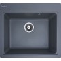 Темно-серая гранитная мойка для кухни Platinum 5852 Vesta Серый Муссон без сушки для посуды