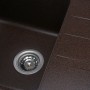 Мойка врезная коричневая для кухонной столешницы Platinum 6243 Liana Шоколад