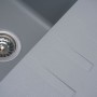 Врізна кухонна раковина Platinum Liana 6243 Сірий Металик із сушаркою для посуду