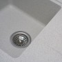 Светлая гранитная мойка 62 см Platinum 6243 Liana Топаз с площадкой для посуды