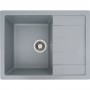 Кухонна раковина врізна сірого кольору шириною 65 см Platinum 6550 Intenso Сірий Металік