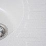 Кухонна овальна мийка білого кольору з темними цятками Platinum 7750 Lira
