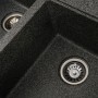Кухонная мойка на две чаши без сушилки для посуды Platinum 7850 Harmony Графит