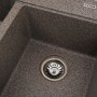 Мийка кухонна 78 см на дві чаші без крила для сушіння посуду Platinum 7850 Harmony Мікс