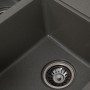 Кухонна гранітна, на дві чаші, мийка 78 см Platinum 7850 Harmony Сірий Мусон (світло-сіра)