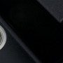 Кухонна матова мийка в чорному кольорі Platinum 7850 Troya з сріблястими включеннями