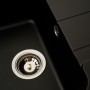 Мийка чорна матова для кухонної стільниці Platinum 7850 Verona в розмірі 78/50 см