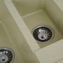Кухонная гранитная мойка с фруктовницей 78 см Platinum 7850W Toskana Айвори