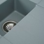 Мойка серого цвета прямоугольная с фруктовницей Platinum 7850W Toskana Серый Металлик