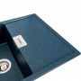 Мийка композитна для кухні Platinum 8650 Diamond Антрацит врізного монтажу