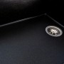 Керамогранітна кухонна раковина Platinum 8650 Diamond Чорний Gold матовий
