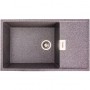 Гранитная мойка 86 см врезная для кухни Platinum 8650 Diamond Микс