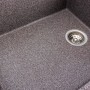 Гранитная мойка 86 см врезная для кухни Platinum 8650 Diamond Микс
