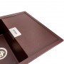 Композитна мийка коричнева 86 см Platinum 8650 Diamond Мокко з сушаркою