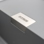 Кухонная гранитная раковина 86 см Platinum 8650 Diamond Серый металлик с сушилкой