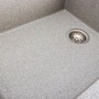 Граніта кухонна мийка Platinum 8650 Diamond "Сірий" з великою чашею 55х45 см