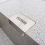 Граніта кухонна мийка Platinum 8650 Diamond "Сірий" з великою чашею 55х45 см