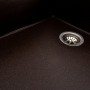 Коричневая кухонная раковина 86 см Platinum 8650 Diamond Шоколад матовый