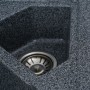 Темна кухонна мийка для врізання в кут стільниці Platinum 9950 Pandora Графіт