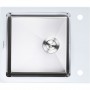 Мойка из нержавейки с белым стеклом 60 см на 51 см Germece Handmade 60x51/200 White Glass