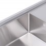 Кухонная мойка с подставкой для ножей Germece Handmade 80x43/230 HD-D008 из нержавейки 3 и 1,2 мм