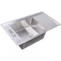 Кухонная мойка с подставкой для ножей Germece Handmade 80x43/230 HD-D008 из нержавейки 3 и 1,2 мм