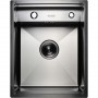 Мойка кухонная скрытой установки Platinum Handmade 40x50/220 PVD Черная со складным смесителем