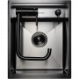 Мойка кухонная скрытой установки Platinum Handmade 40x50/220 PVD Черная со складным смесителем
