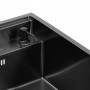 Мойка кухонная скрытой установки Platinum Handmade 40x50/220 PVD Черная со складным смесителем