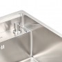 Мойка кухонная скрытого монтажа Platinum Handmade 40x50/220 со складным смесителем