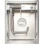 Мойка кухонная скрытого монтажа Platinum Handmade 40x50/220 со складным смесителем