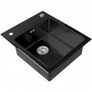 Platinum Handmade 60х51х20 (3,0/1,2) PVD Black Glass