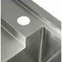 Мойка 82 см нержавеющая с углубленным крылом для посуды Platinum Handmade 82x45/230 R